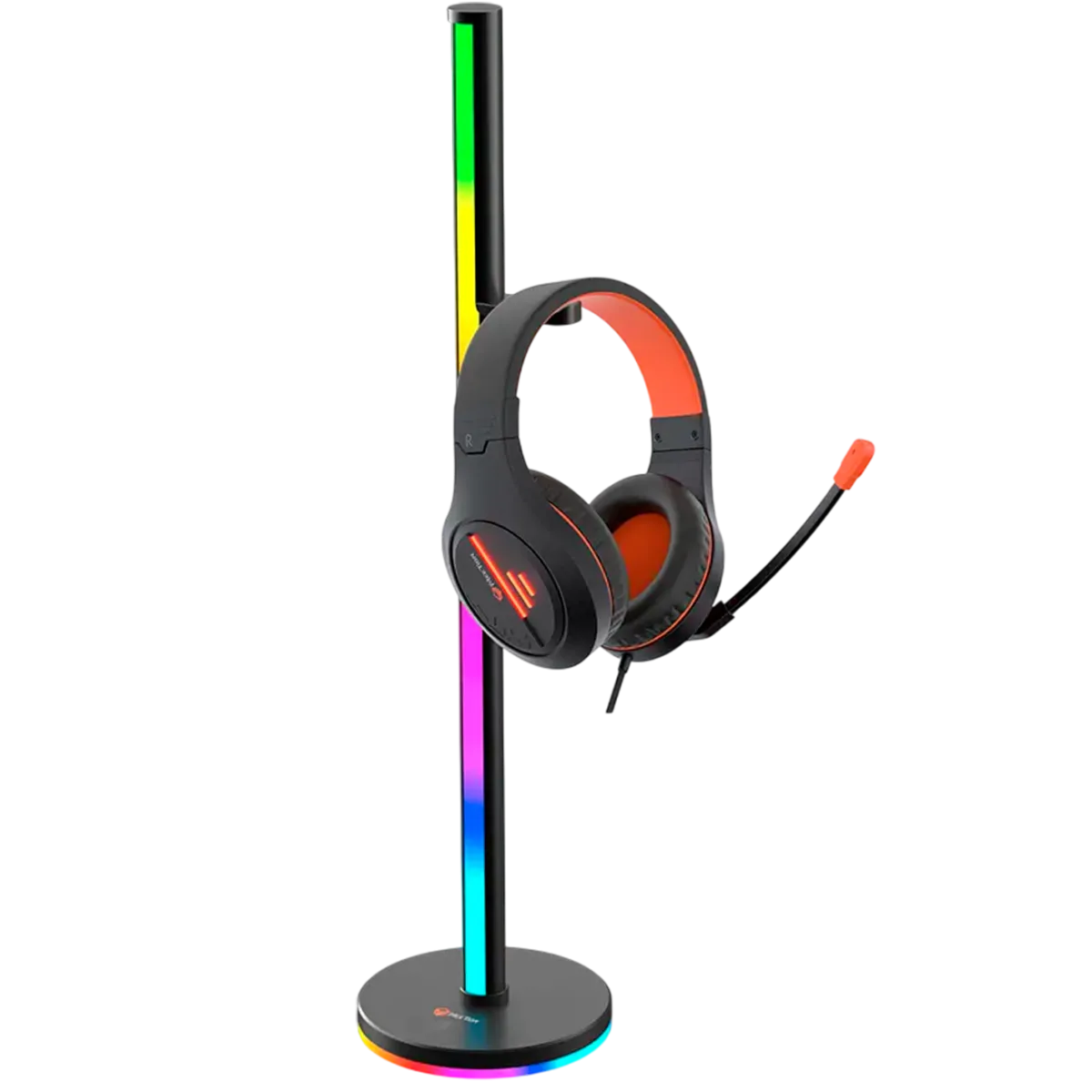 Подставка для гарнитуры Meetion BK300 c RGB подсветкой / Black
