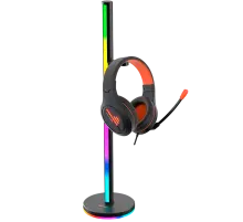 Подставка для гарнитуры Meetion BK300 c RGB подсветкой / Black