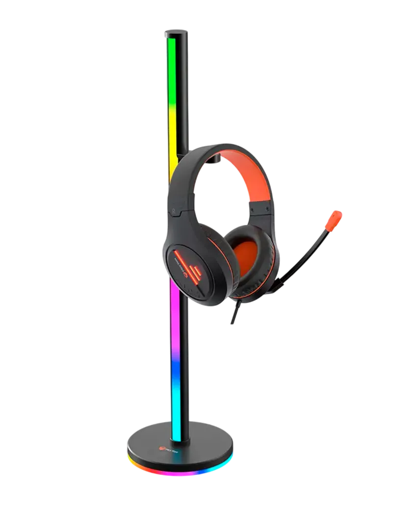 Подставка для гарнитуры Meetion BK300 c RGB подсветкой / Black