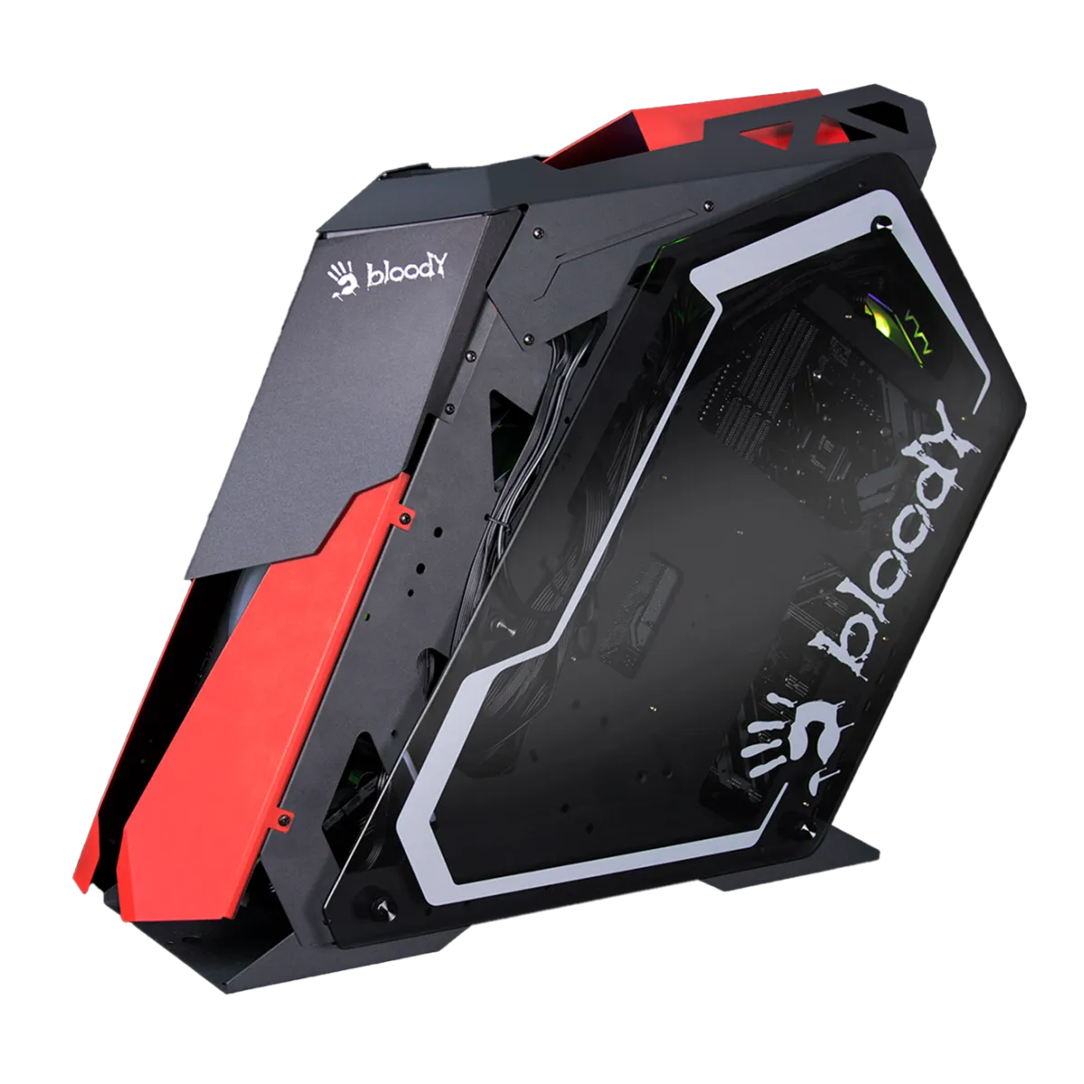 Кейс для ПК Bloody GH-30 Gaming Case / Black+Red