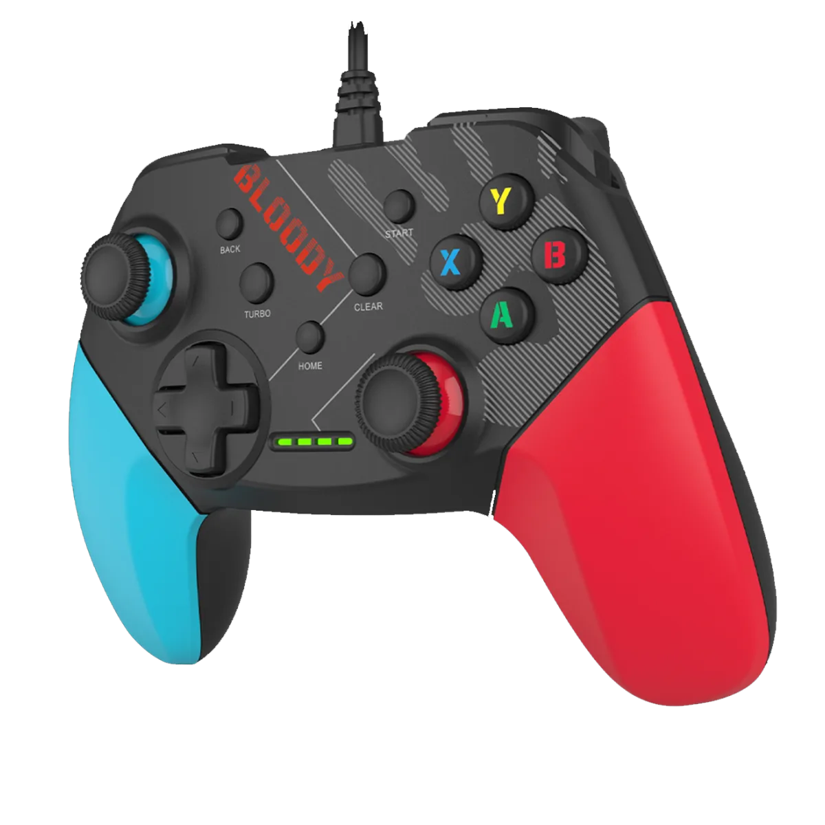 Джойстик проводной Bloody GP30 Wired Gamepad / Blue-Black