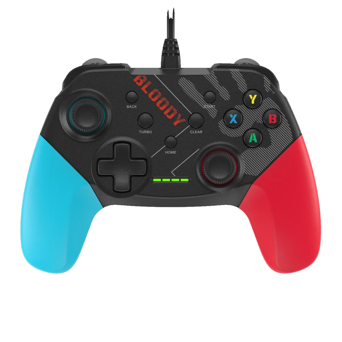 Джойстик проводной Bloody GP30 Wired Gamepad / Blue-Black