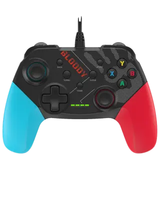Джойстик проводной Bloody GP30 Wired Gamepad / Blue-Black