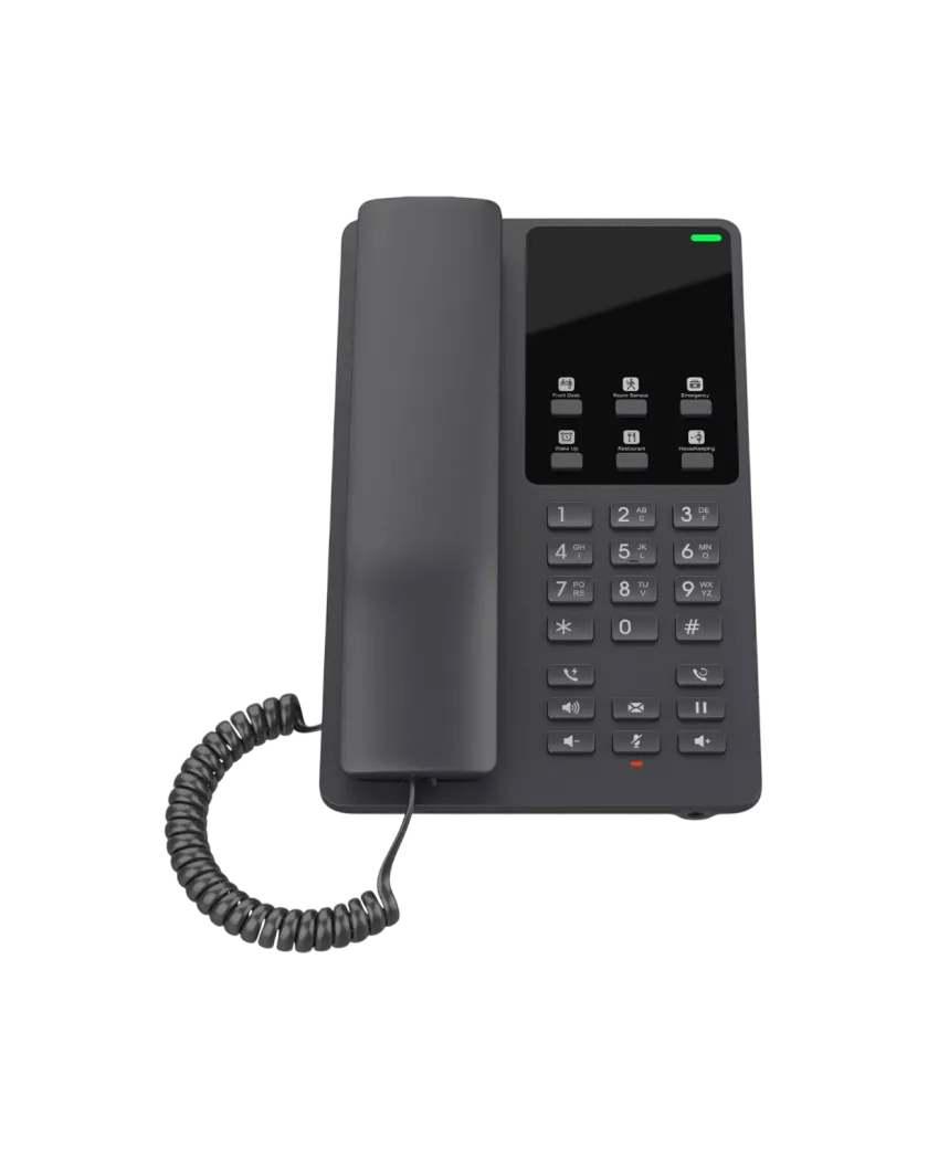 Grandstream GHP621 / Компактный гостиничный IP-телефон для отелей и гостиничных номеров