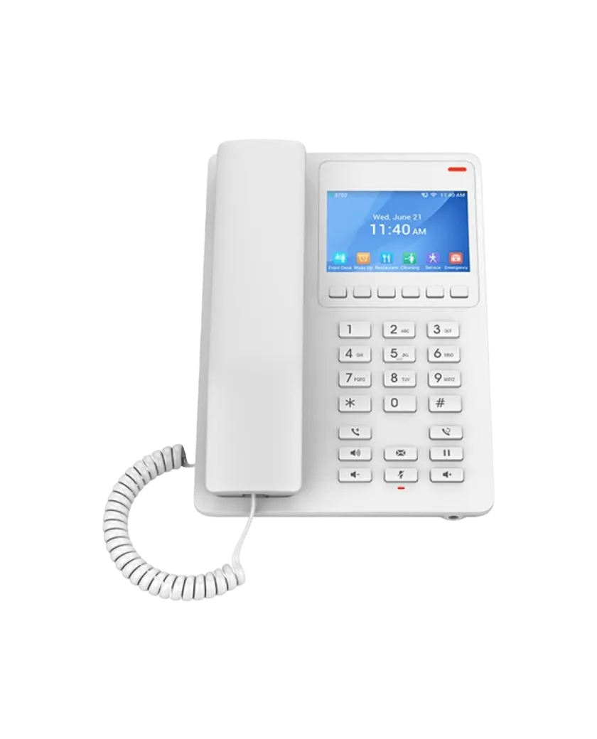 Grandstream GHP630W / Компактный гостиничный IP-телефон с поддержкой Wi-Fi для отелей и гостиничных номеров