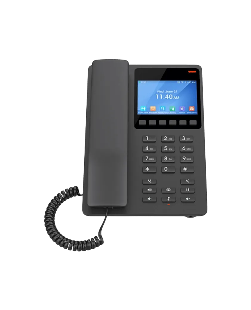 Grandstream GHP631 / Grandstream GHP631 / Компактный гостиничный IP-телефон для отелей и гостиничных номеров