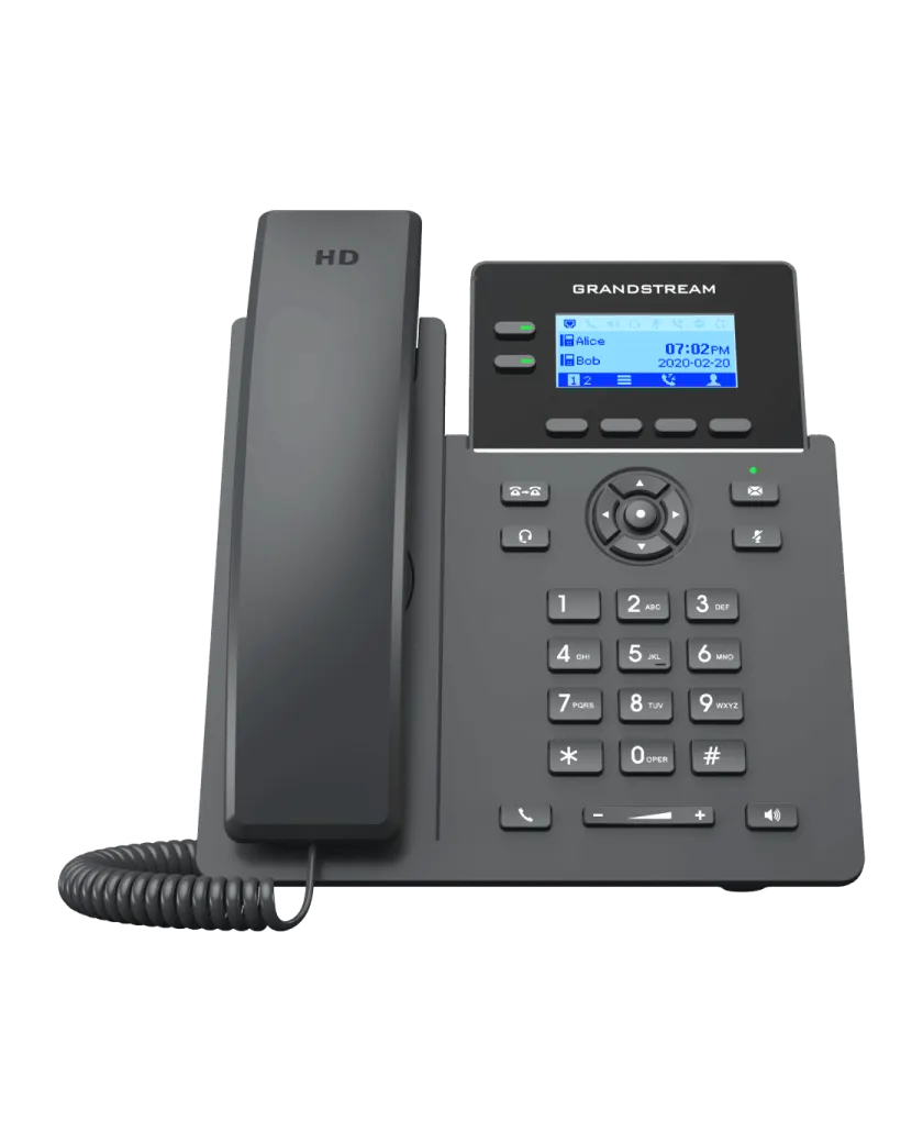 Grandstream GRP2602P / Двухлинейный IP-телефон Essential, разработанный для массового развертывания и простого управления