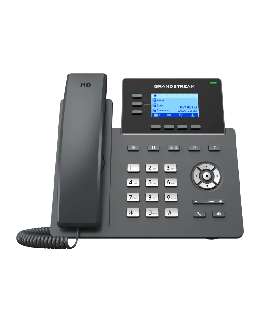 Grandstream GRP2603P / 3-линейный IP-телефон Essential, разработанный для массового развертывания и простого управления