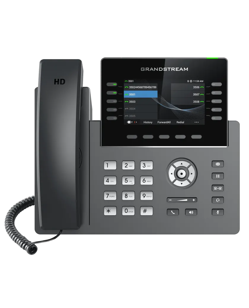 Grandstream GRP2615 / Профессиональный 10-линейный IP-телефон, разработанный для массового развертывания и простого управления