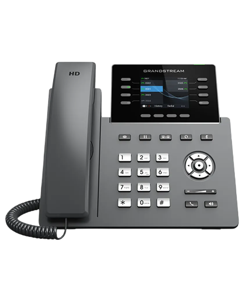 Grandstream GRP2624 / 8-линейный профессиональный IP-телефон, разработанный для массового развертывания и простого управления