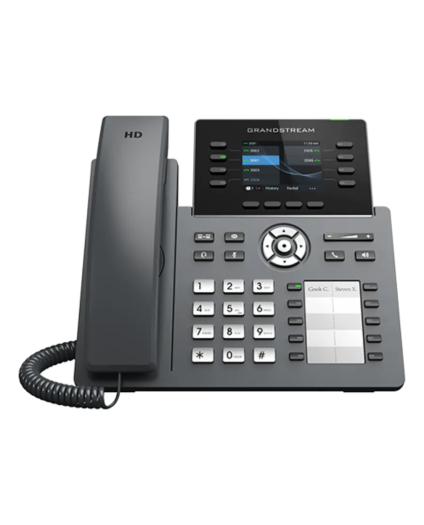 Grandstream GRP2634 / 8-линейный профессиональный IP-телефон, разработанный для массового развертывания и простого управления