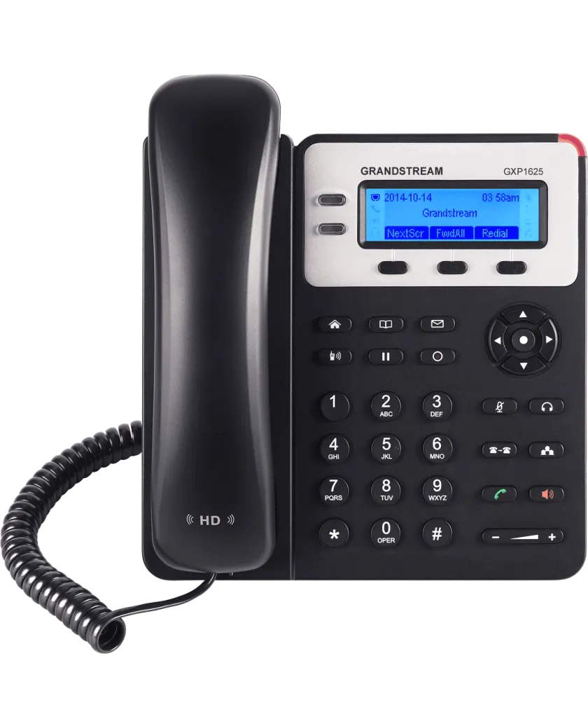 Grandstream GXP1625 / IP-телефон с поддержкой 2 линий и 2 SIP-аккаунтов, оснащённый PoE