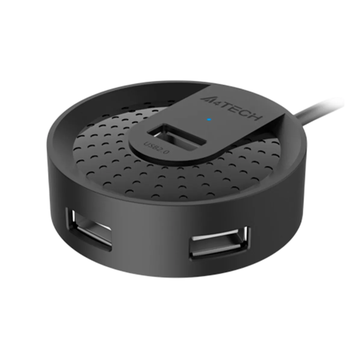 USB HUB A4Tech HUB-20 (4в1) разветвитель Type-A 2.0 / Black