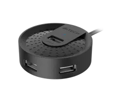 USB HUB A4Tech HUB-20 (4в1) разветвитель Type-A 2.0 / Black