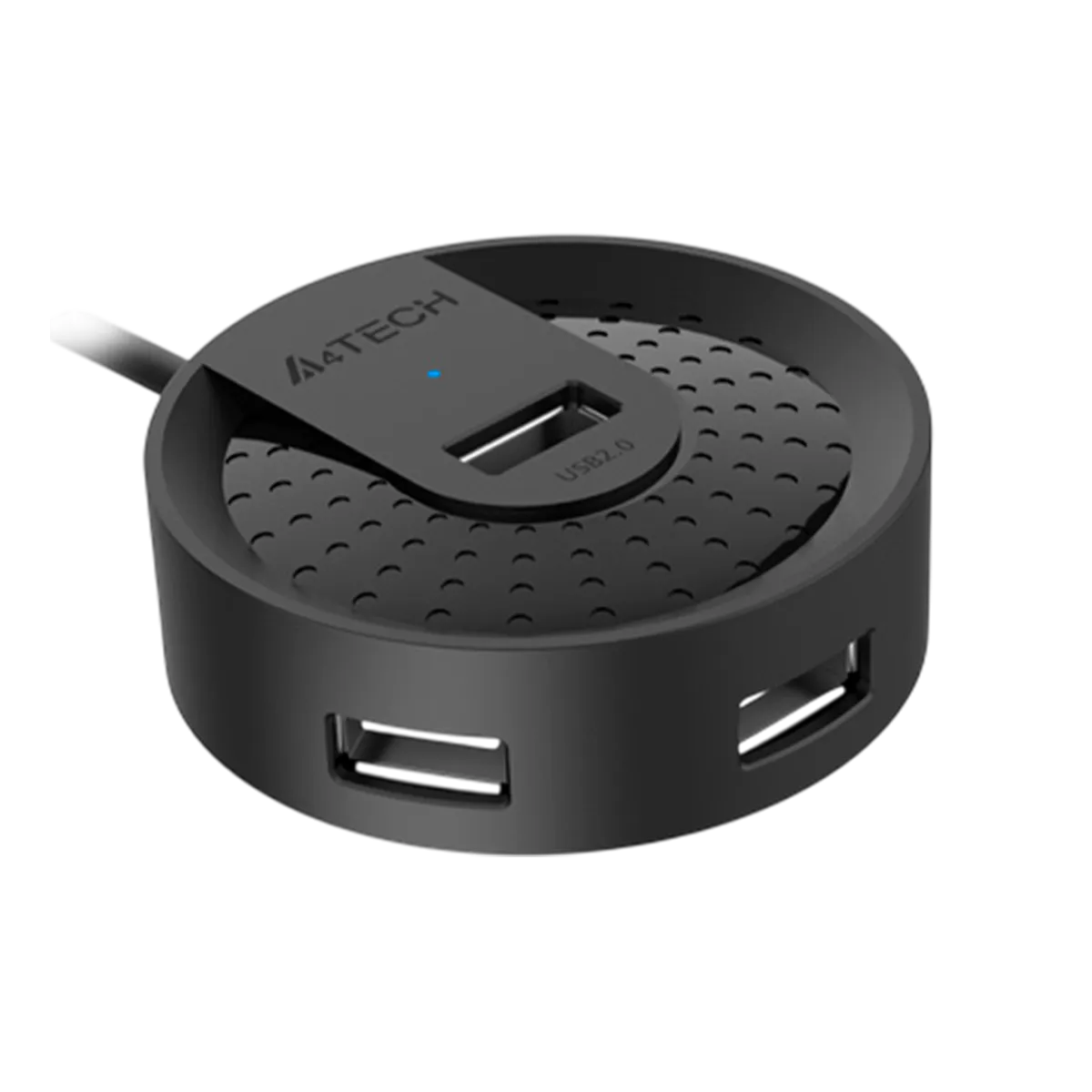 USB HUB A4Tech HUB-20 (4в1) разветвитель Type-A 2.0 / Black