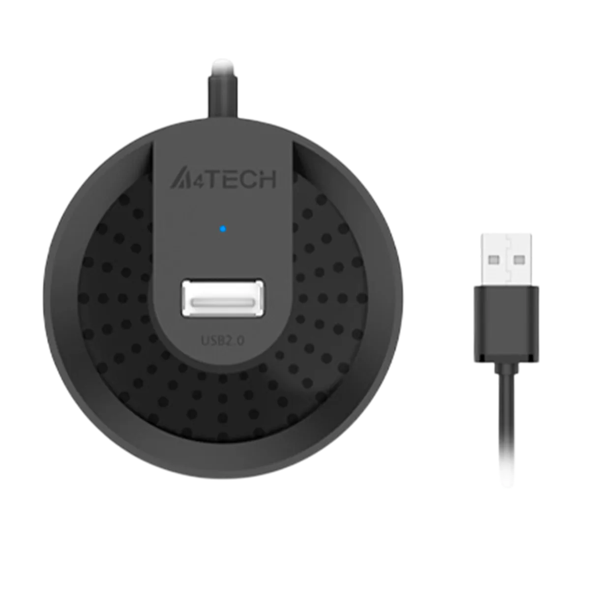 USB HUB A4Tech HUB-20 (4в1) разветвитель Type-A 2.0 / Black