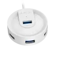 USB HUB A4Tech HUB-30 (4в1) разветвитель Type-A 3.0 / White