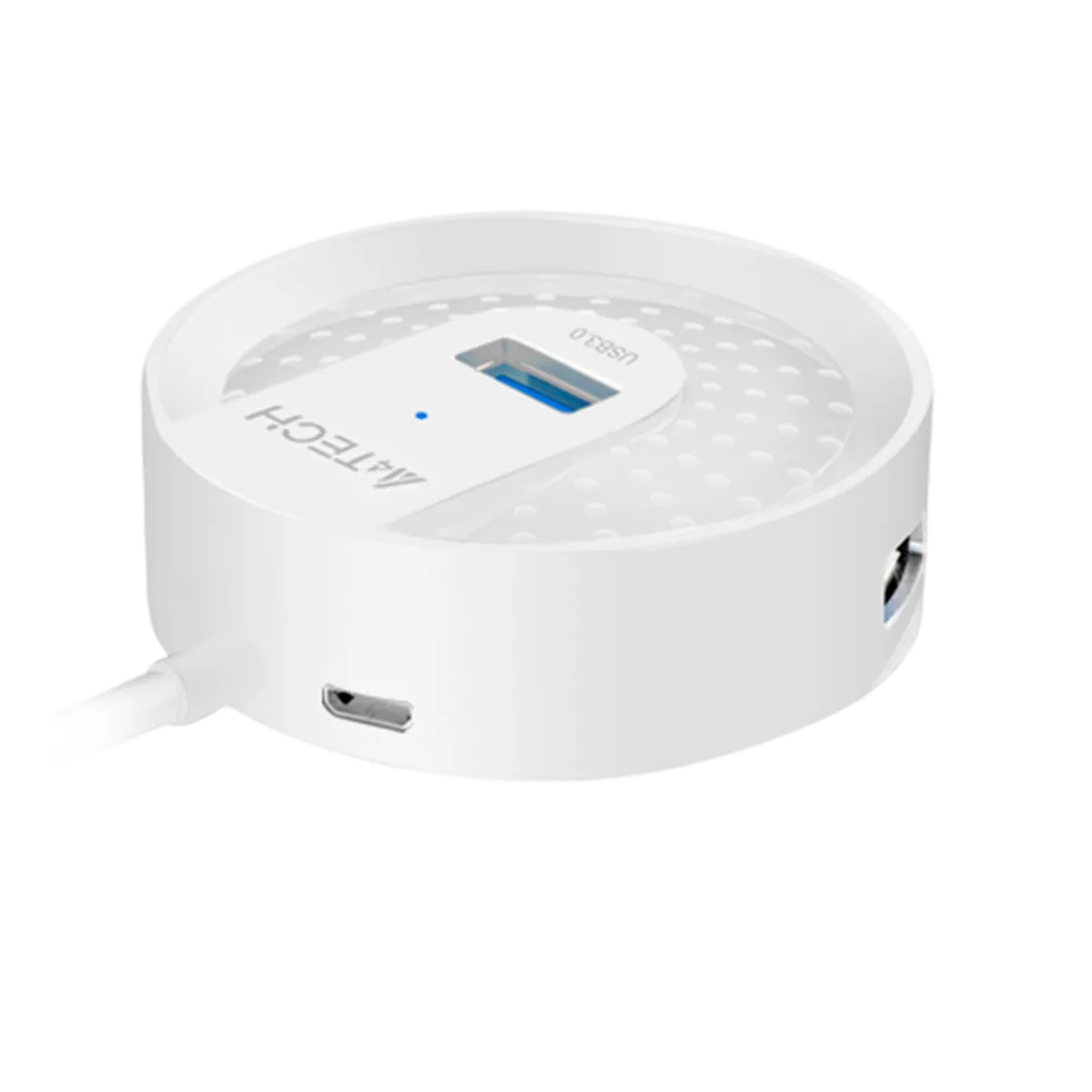 USB HUB A4Tech HUB-30 (4в1) разветвитель Type-A 3.0 / White