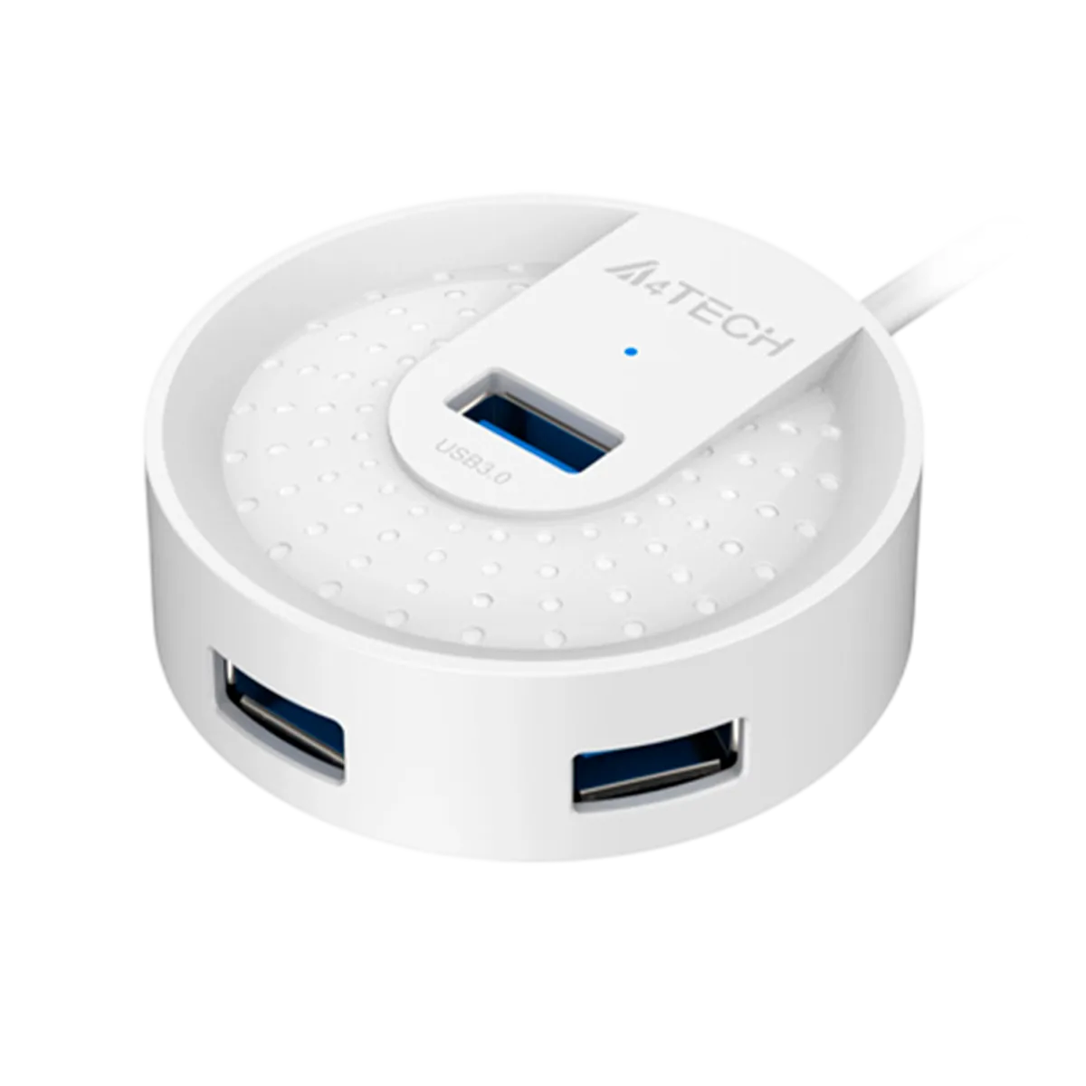 USB HUB A4Tech HUB-30 (4в1) разветвитель Type-A 3.0 / White
