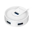 USB HUB A4Tech HUB-30 (4в1) разветвитель Type-A 3.0 / White