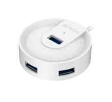 USB HUB A4Tech HUB-30 (4в1) разветвитель Type-A 3.0 / White