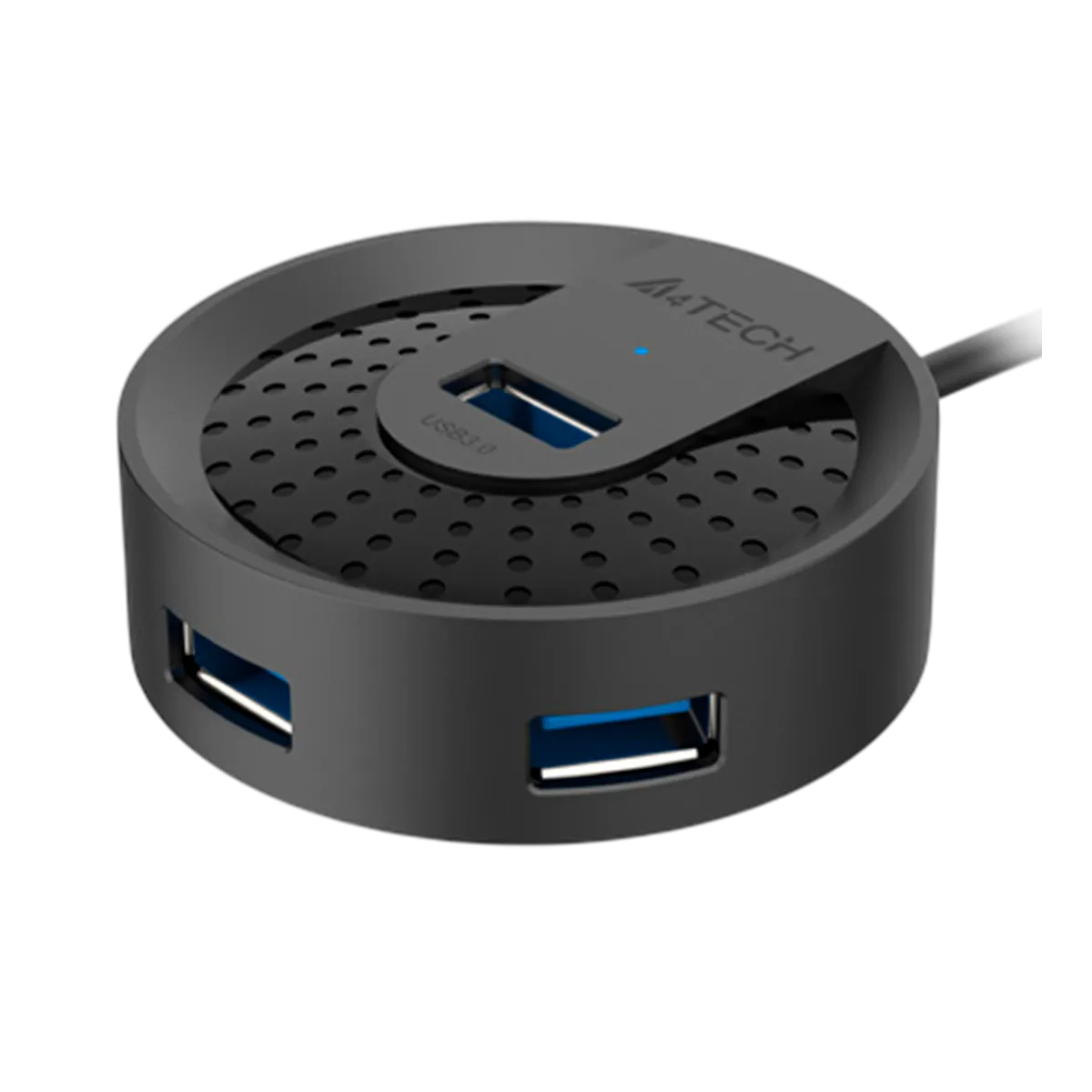 USB HUB A4Tech HUB-30 (4в1) разветвитель Type-A 3.0 / Black