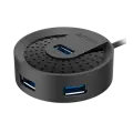 USB HUB A4Tech HUB-30 (4в1) разветвитель Type-A 3.0 / Black