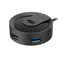 USB HUB A4Tech HUB-30 (4в1) разветвитель Type-A 3.0 / Black