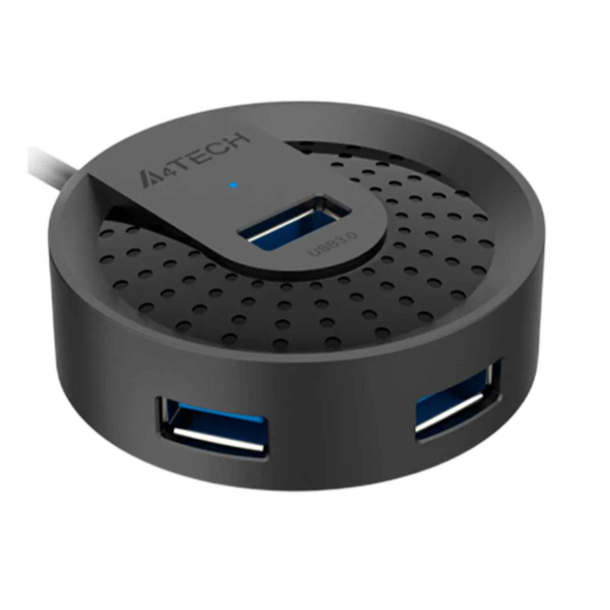 USB HUB A4Tech HUB-30 (4в1) разветвитель Type-A 3.0 / Black