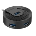 USB HUB A4Tech HUB-30 (4в1) разветвитель Type-A 3.0 / Black