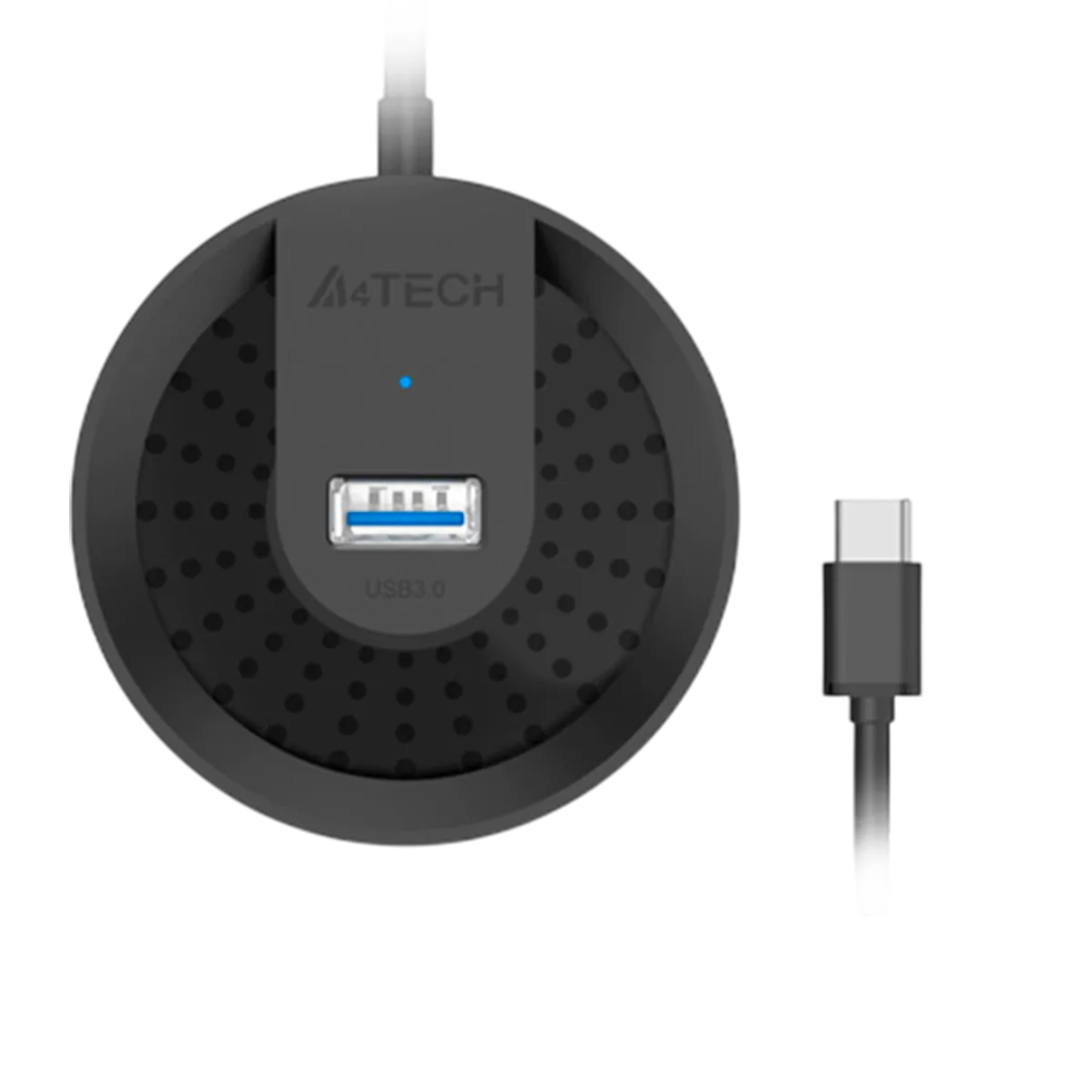 USB HUB A4Tech HUB-30 (4в1) разветвитель Type-A 3.0 / Black