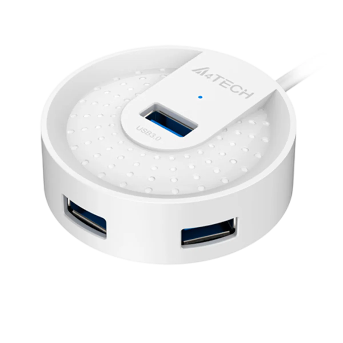 USB HUB A4Tech HUB-30C (4в1) разветвитель Type-C 3.0 / White
