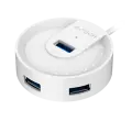 USB HUB A4Tech HUB-30C (4в1) разветвитель Type-C 3.0 / White