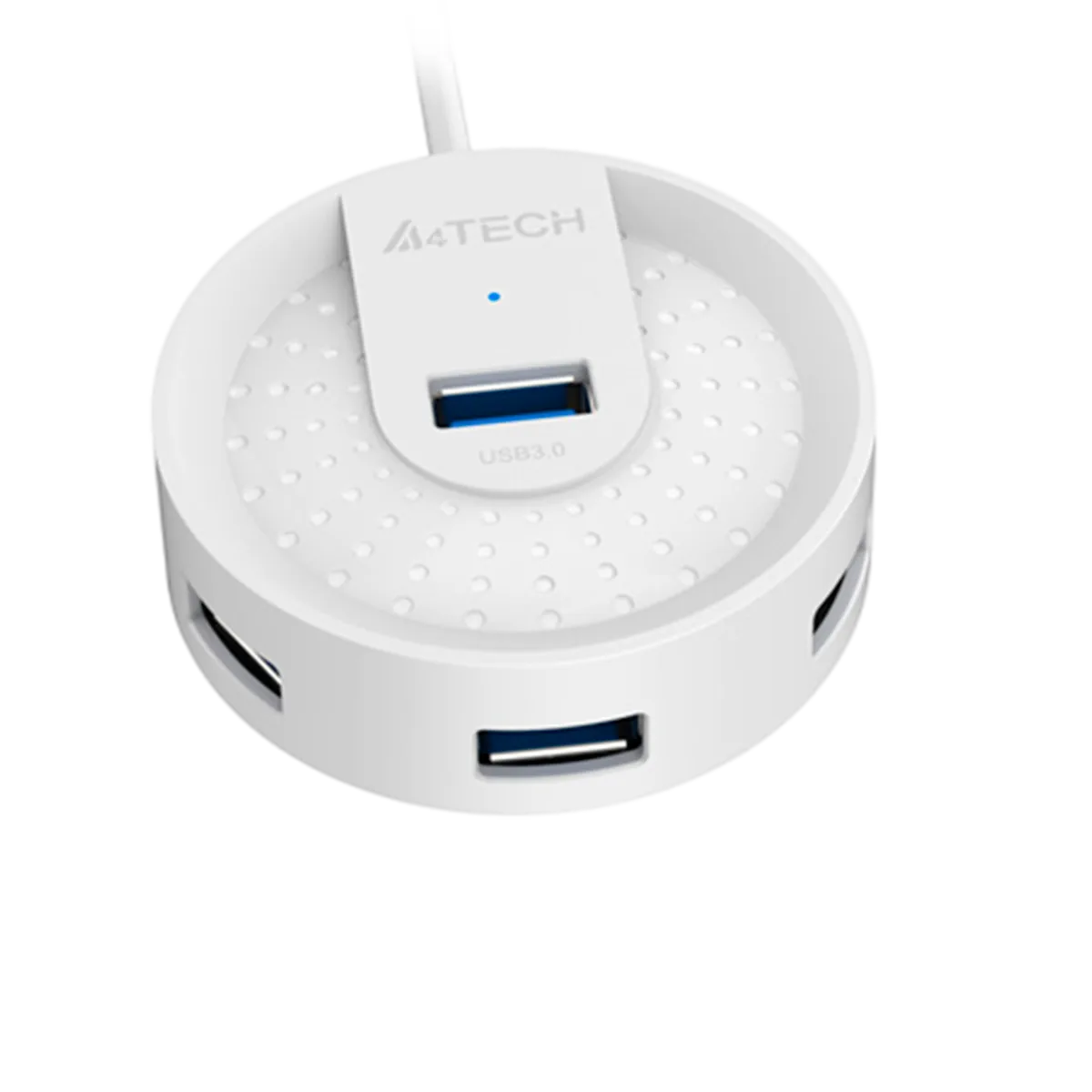 USB HUB A4Tech HUB-30C (4в1) разветвитель Type-C 3.0 / White