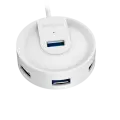 USB HUB A4Tech HUB-30C (4в1) разветвитель Type-C 3.0 / White
