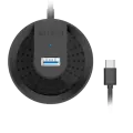USB HUB A4Tech HUB-30C (4в1) разветвитель Type-C 3.0 / Black