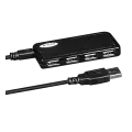 USB HUB A4Tech HUB-64 (4в1) разветвитель Type-A 2.0 / Black