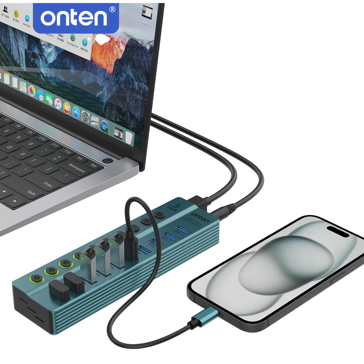 HUB USB Onten OTN-5308