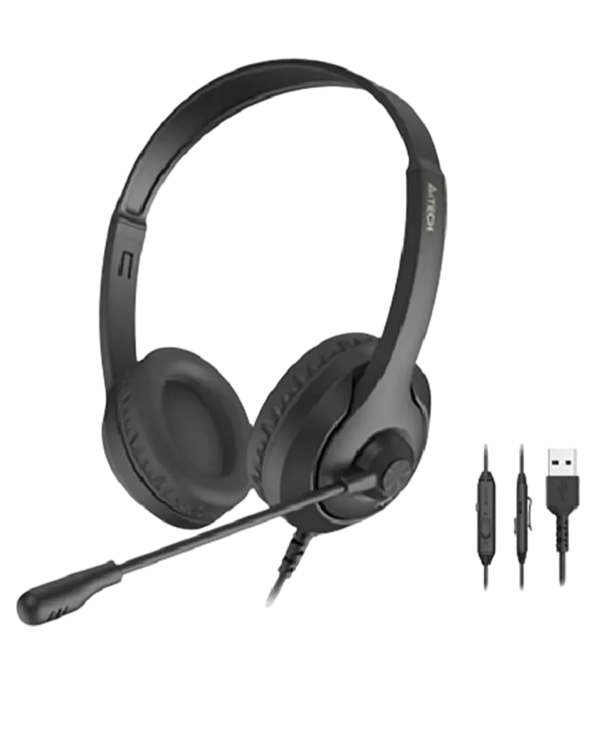 Наушники проводные A4Tech Fstyler FH150U / Black