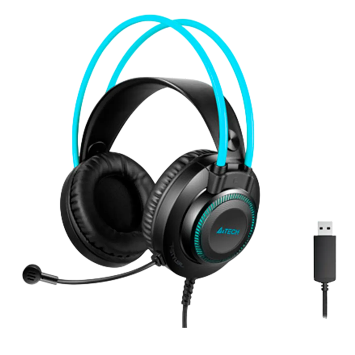 Наушники проводные A4Tech Fstyler FH200U / Blue