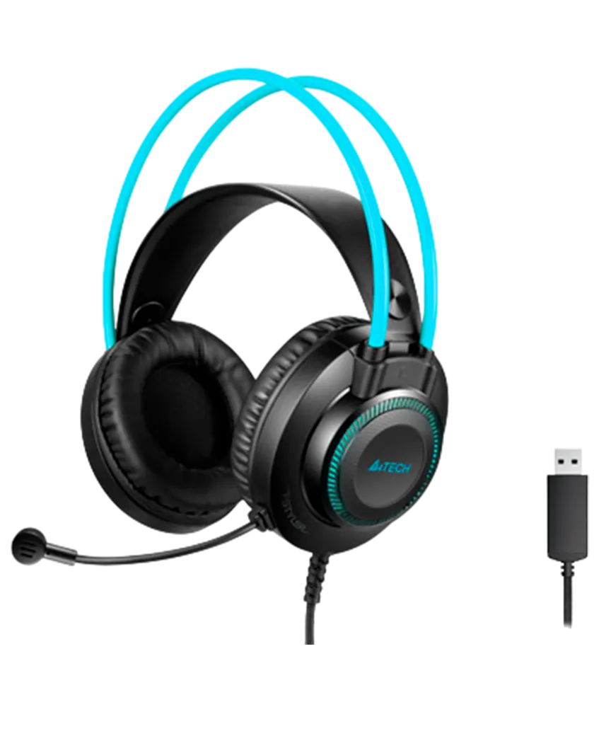 Наушники проводные A4Tech Fstyler FH200U / Blue