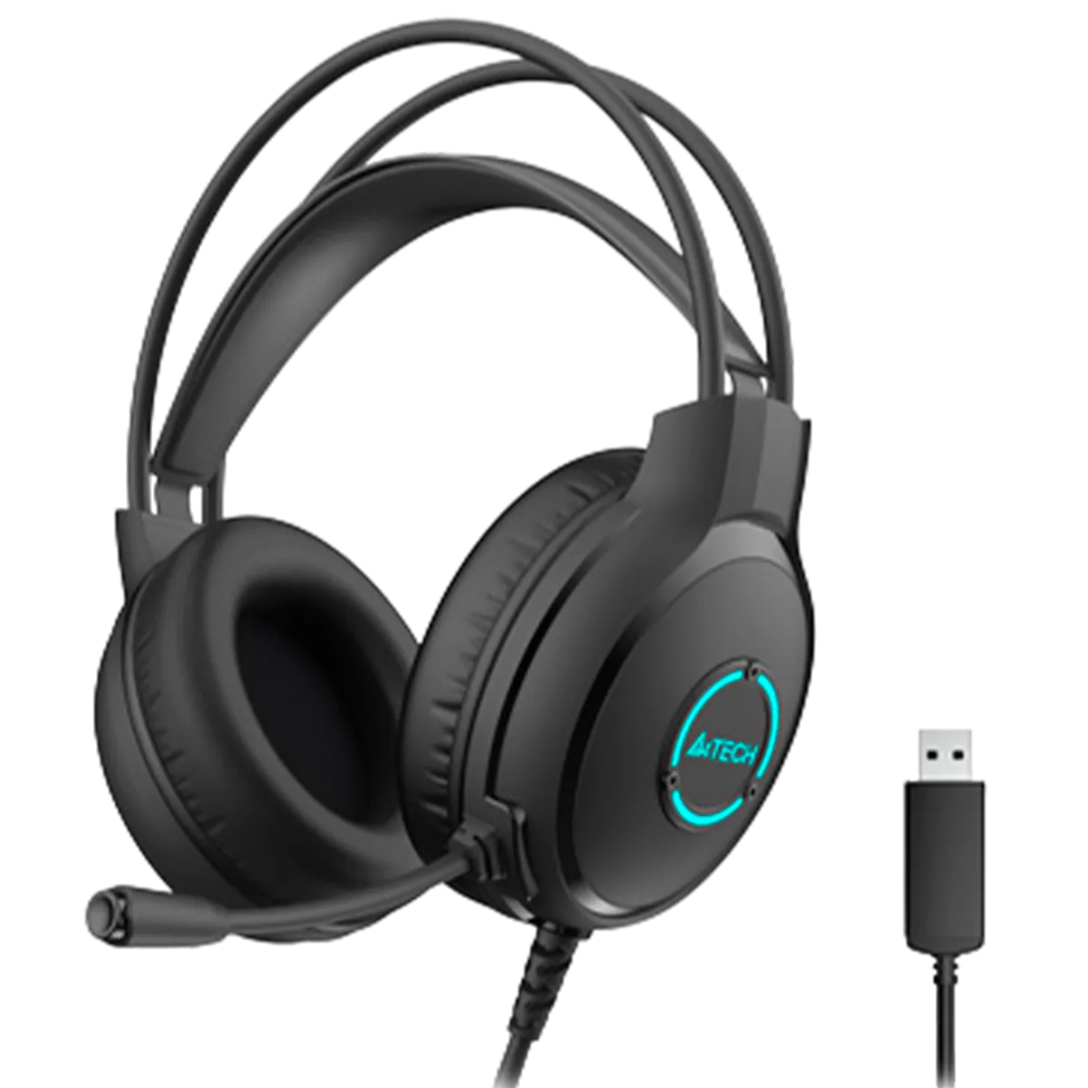 Наушники проводные A4Tech Fstyler FH300U / Black