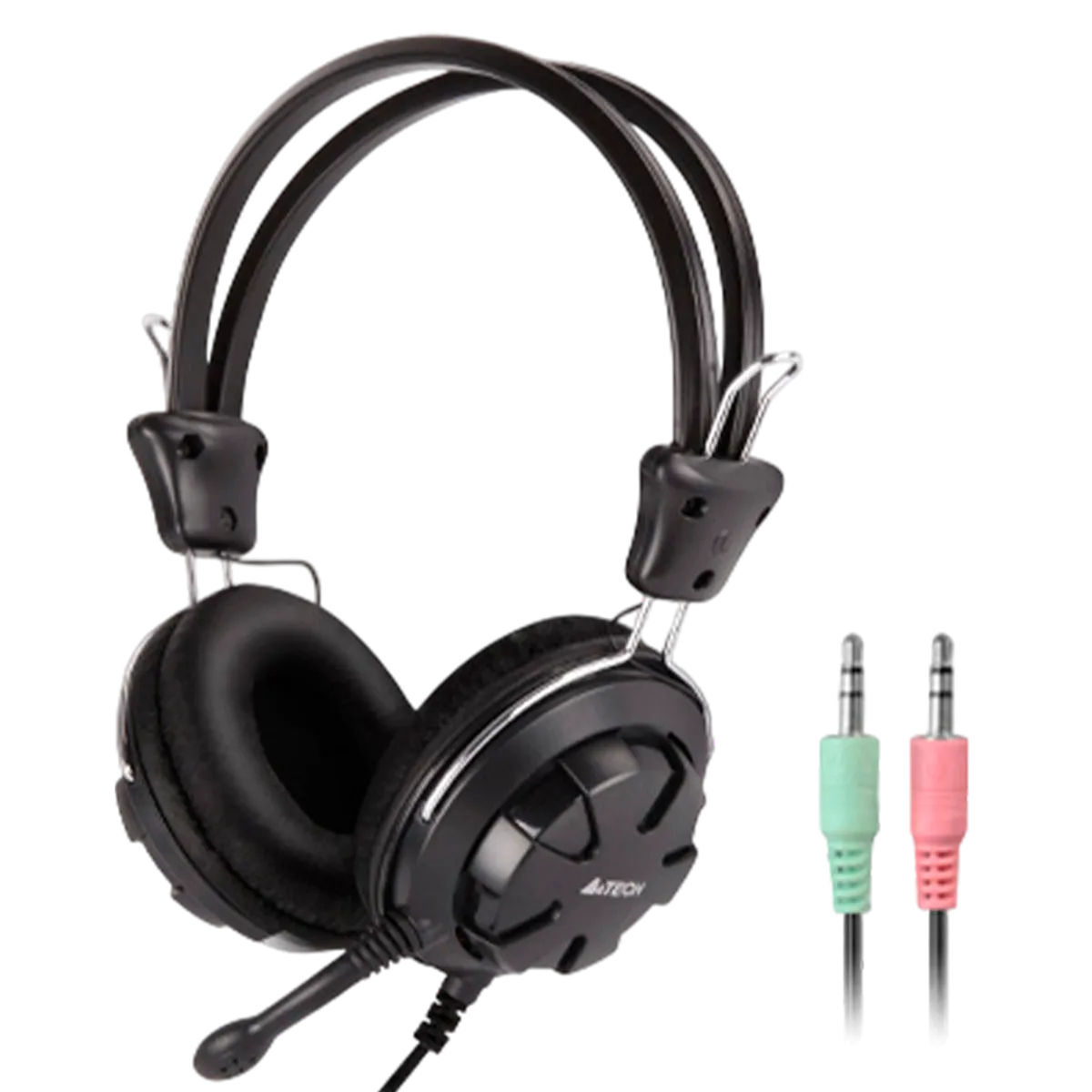 Наушники проводные A4Tech HS-28 / Black+Grey