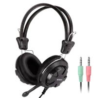Наушники проводные A4Tech HS-28 / Black+Grey