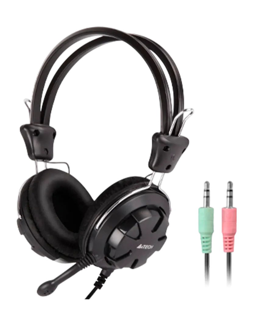 Наушники проводные A4Tech HS-28 / Black+Grey