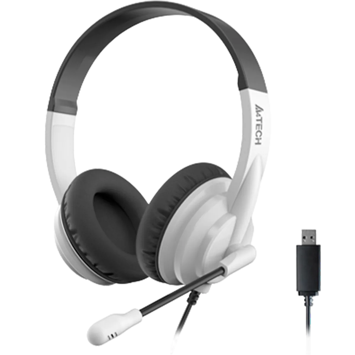 Наушники проводные A4Tech HU-10 / Black+White