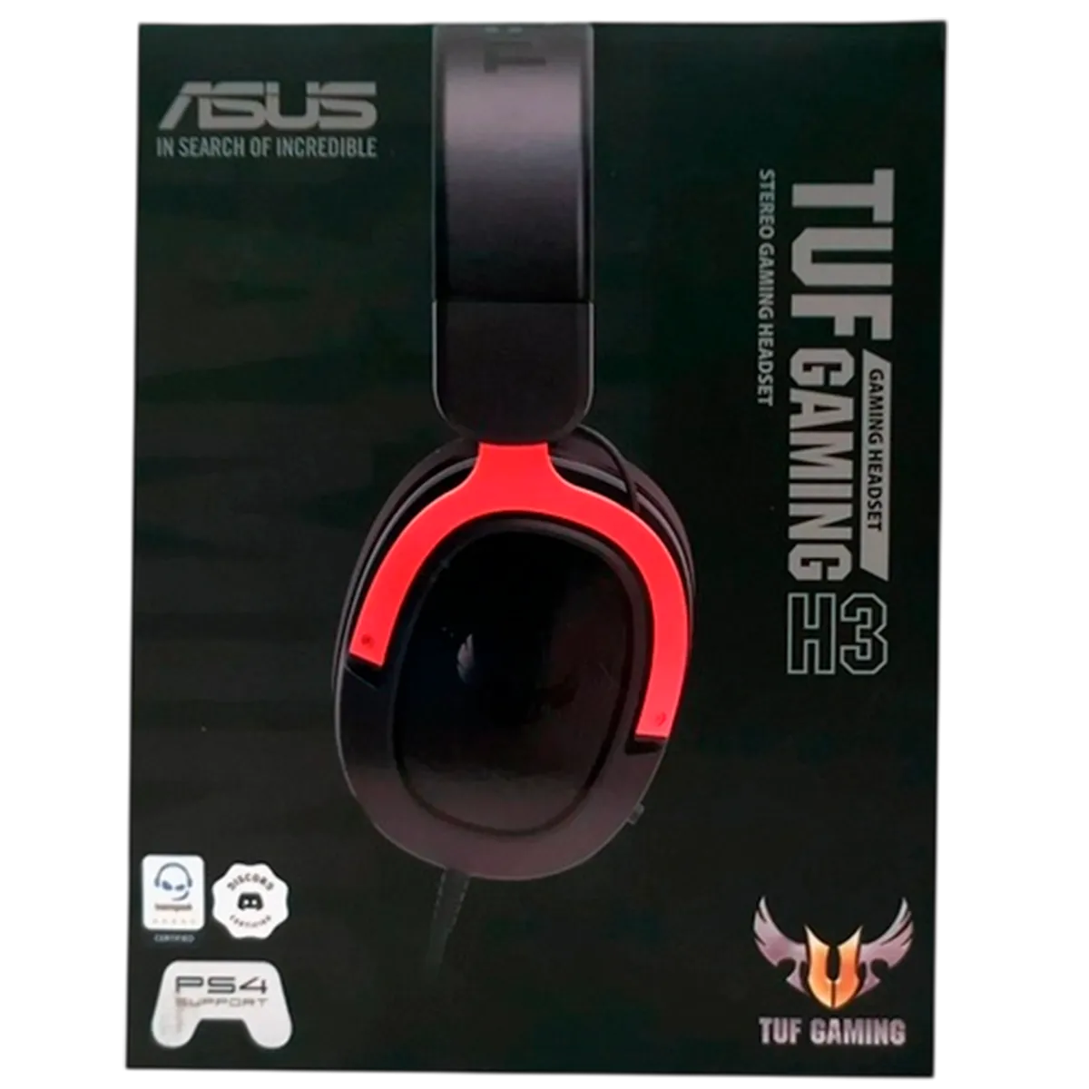 Наушники игровые проводные Asus Tuf Gaming H3 / Red