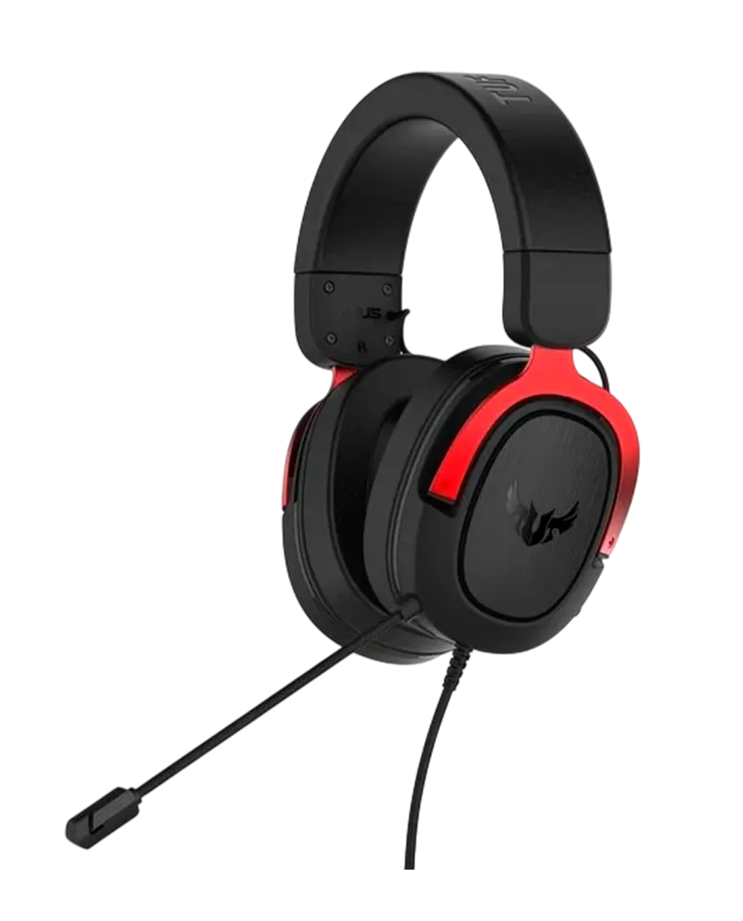 Наушники игровые проводные Asus Tuf Gaming H3 / Red