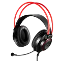 Наушники игровые проводные Bloody G200S Gaiming / Black+Red