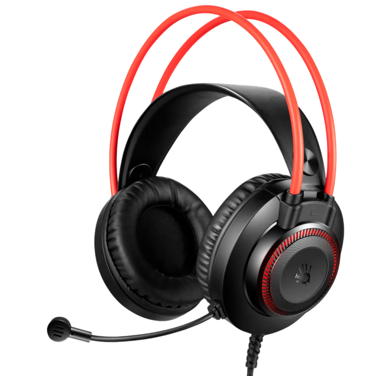 Наушники игровые проводные Bloody G200S Gaiming / Black+Red